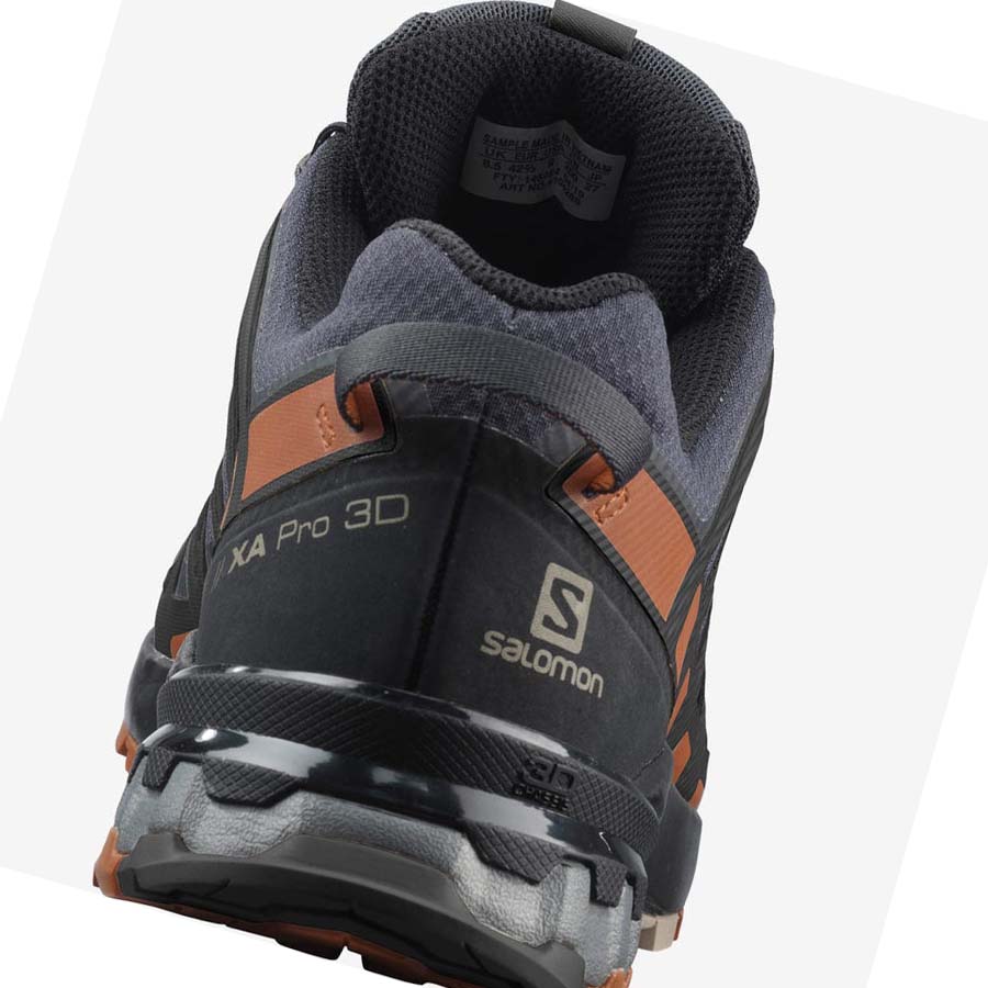 Salomon XA PRO 3D V8 GORE-TEX WIDE Erkek Patika Koşu Ayakkabısı Siyah | TR 3537MQZ